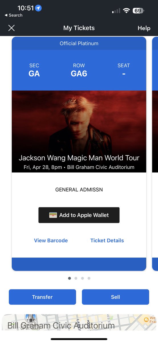 yxonji's tweet photo. WTS 

WTS jackson wang san francisco 
im seeing him tomorrow in LA, and im not able to attend the SF anymore. 

4 tickets available GA

$150 each

DM if interested!! https://t.co/wZj876hAz0