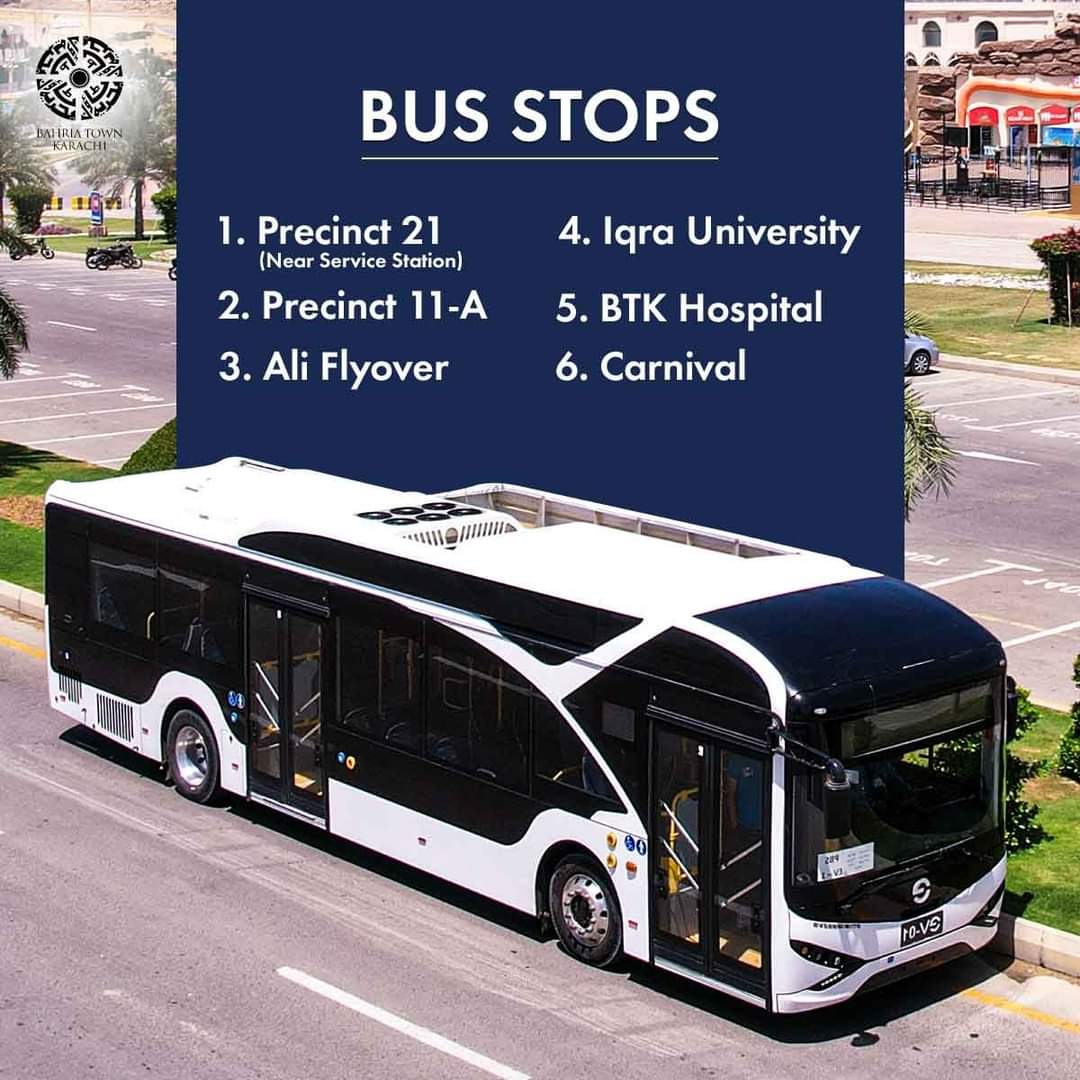 daar_us_salam's tweet image. People&apos;s Electric Bus Service Routes and Stops, Bahria Town Karachi!

#ElectricBusService #PeoplesBusService #BusStops #Routes #BahriaTownKarachi