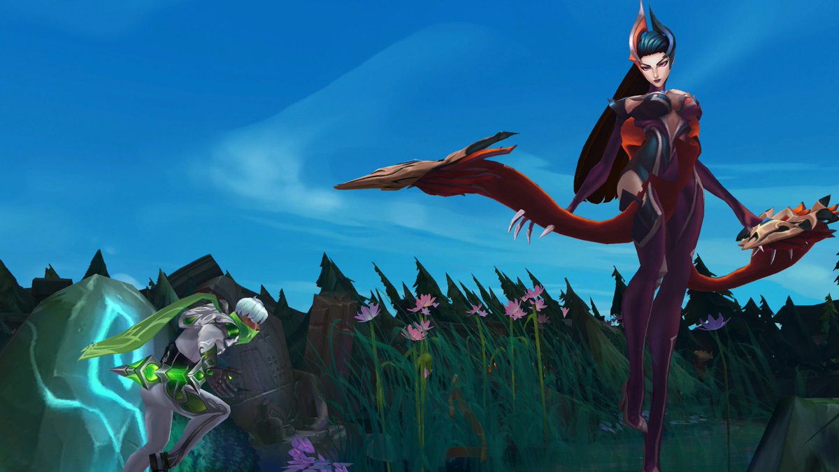 HugSizeable's tweet photo. #Evelynn with her Coven skin is already so sexy and beautiful! Make her #gigantic and you have a perfect combo! #giantess #giantwoman #Ultimatespellbook https://t.co/e7pdlCxvYi