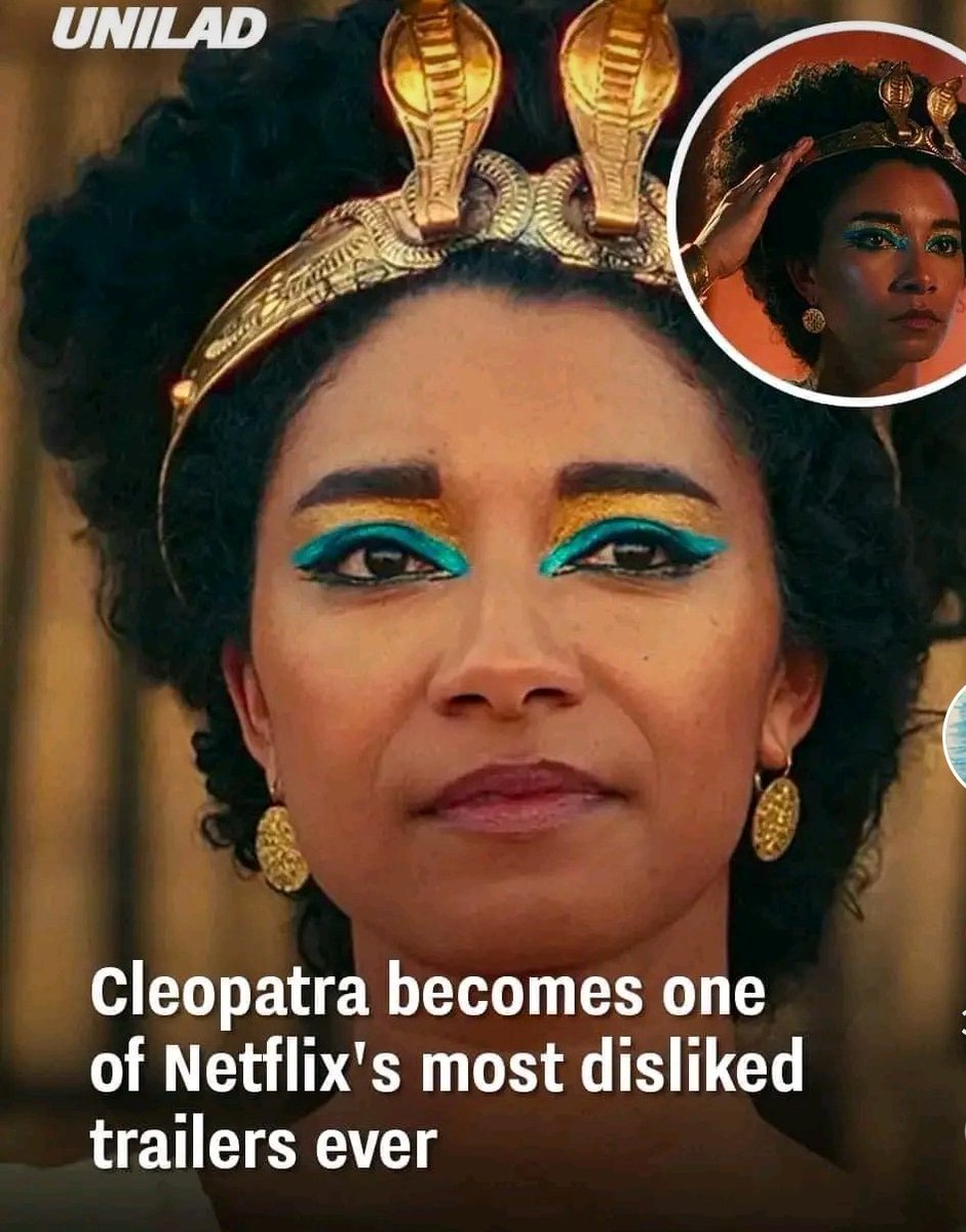 Netflix bikin dokumenter tentang ratu Mesir, Cleopatra, tapi aktornya orang kulit hitam. Netizen pada ngamuk protes, soalnya Cleopatra keturunan Yunani bukan kulit hitam.

Jadi muncul banyak meme yang ngeledekin Netflix. Ini thread kompilasi meme tsb 🤣