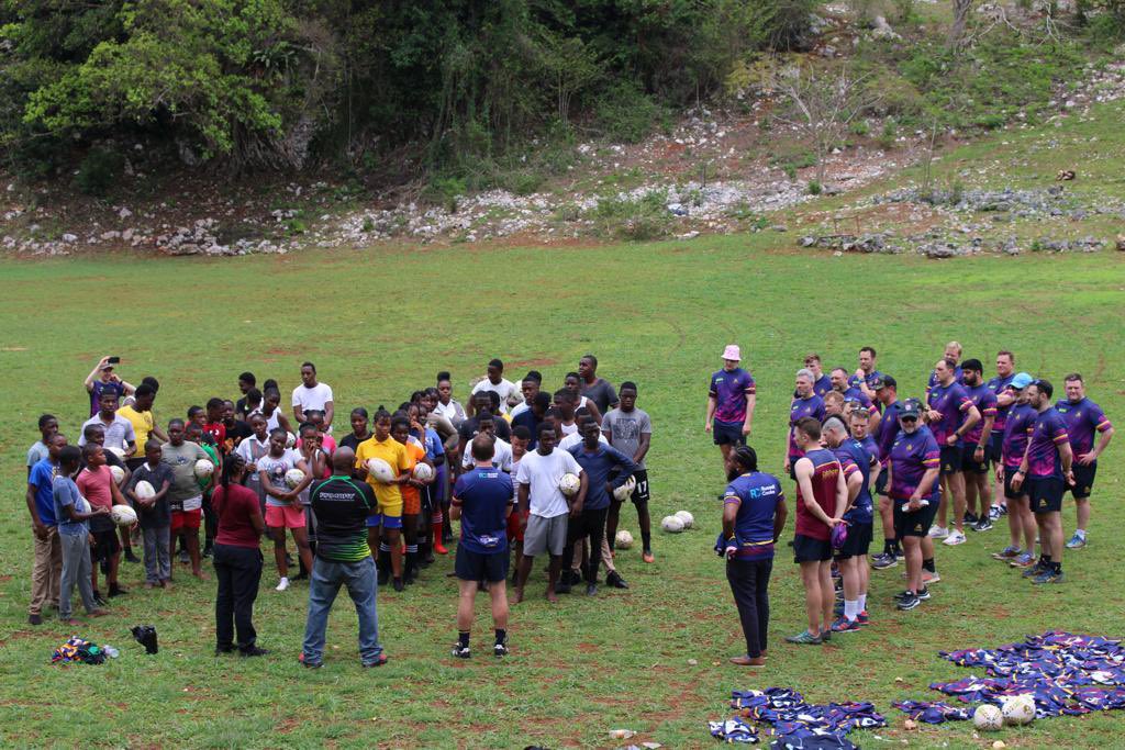 CobhamRFC's tweet photo. A few photos from Cobham’s Jamaica 2023 Tour. A once in a life time opportunity making a difference to those less fortunate. Thanks to all who helped make the tour possible @GeestShipping @JpShipping @Akuma_Sports @ramrugbyuk @RC_Kingston #kn5 @Jamaica_Rugby 
1🌽🇯🇲🏉 https://t.co/TKf8kVlC16