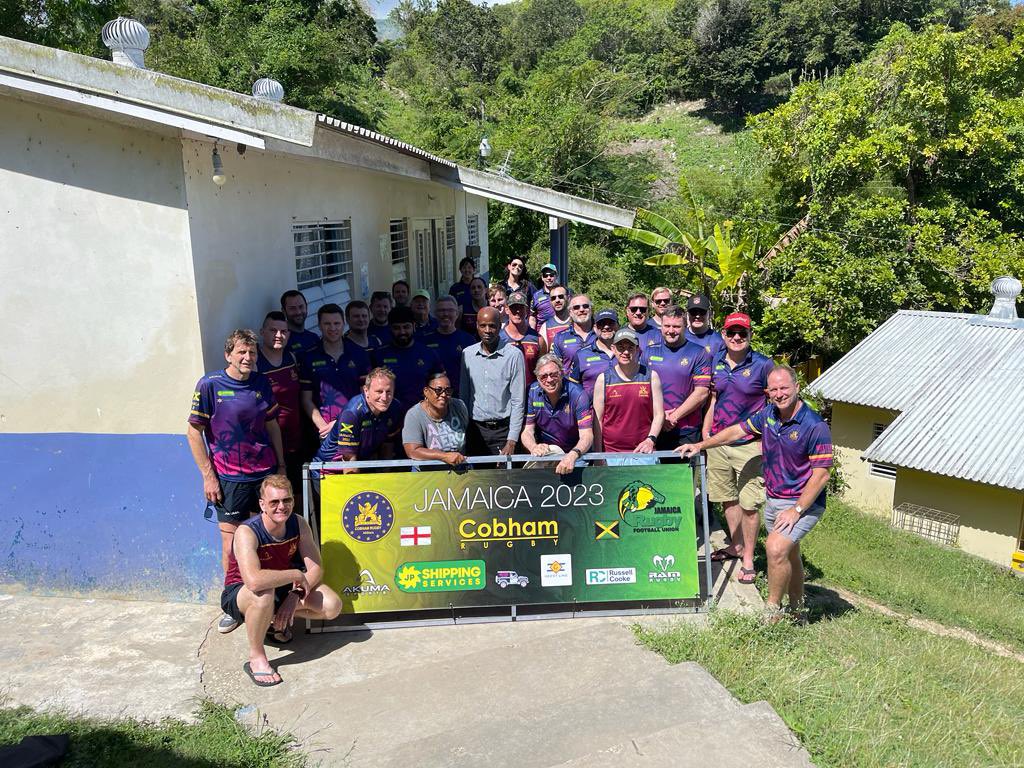 A few photos from Cobham’s Jamaica 2023 Tour. A once in a life time opportunity making a difference to those less fortunate. Thanks to all who helped make the tour possible <a href="/GeestShipping/">Geest Line Shipping</a> <a href="/JpShipping/">JP Logistics Solutions</a> <a href="/Akuma_Sports/">AKUMA SPORTS</a> <a href="/ramrugbyuk/">Ram Rugby</a> <a href="/RC_Kingston/">Russell-Cooke Kingston</a> #kn5 <a href="/Jamaica_Rugby/">Jamaica Rugby Football Union</a> 
1🌽🇯🇲🏉