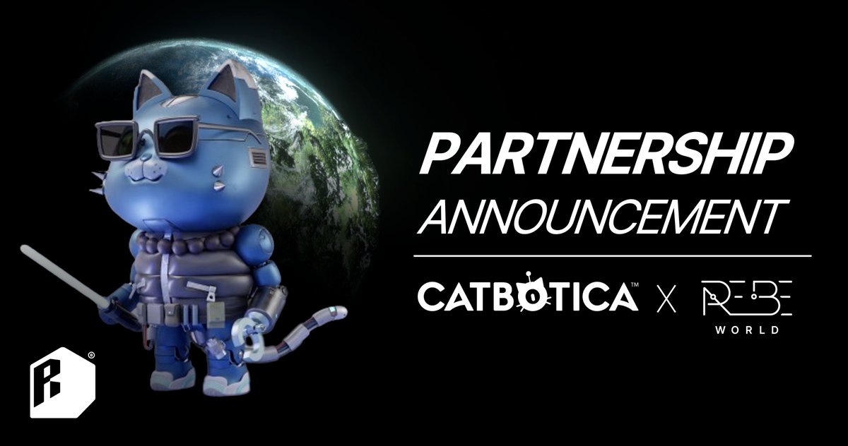 🎉CATBOTICA X Re-Be World 파트너십 기념 이벤트

캣보티카와 Re-Be World의 파트너십 기념 기브어웨이 이벤트를 진행합니다! 많은 관심과 참여 부탁드립니다!

✅일정: 4/26(수) 3PM ~ 5/1(월) 자정

✅참여 대상
1. 캣보티카 홀더 
2. 아래 세 가지 참여 조건 충족자
(1/n)