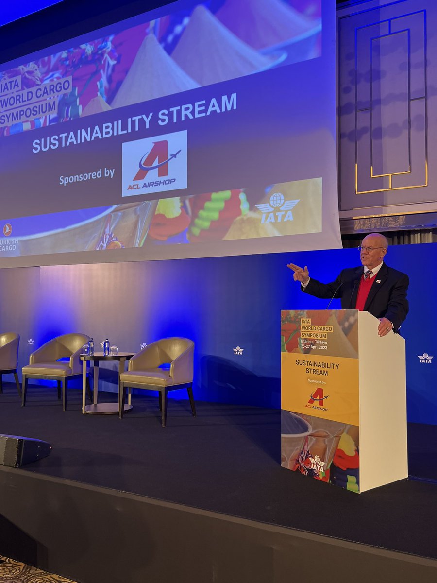 ACL Airshop is leading the way forward today on “Sustainability” at the heavily attended annual #IATA World Cargo Symposium in #Istanbul, Turkey. CEO Steve Townes kicked things off in his trademark High Energy style!
#CustomULDsolutions #IATAWCS