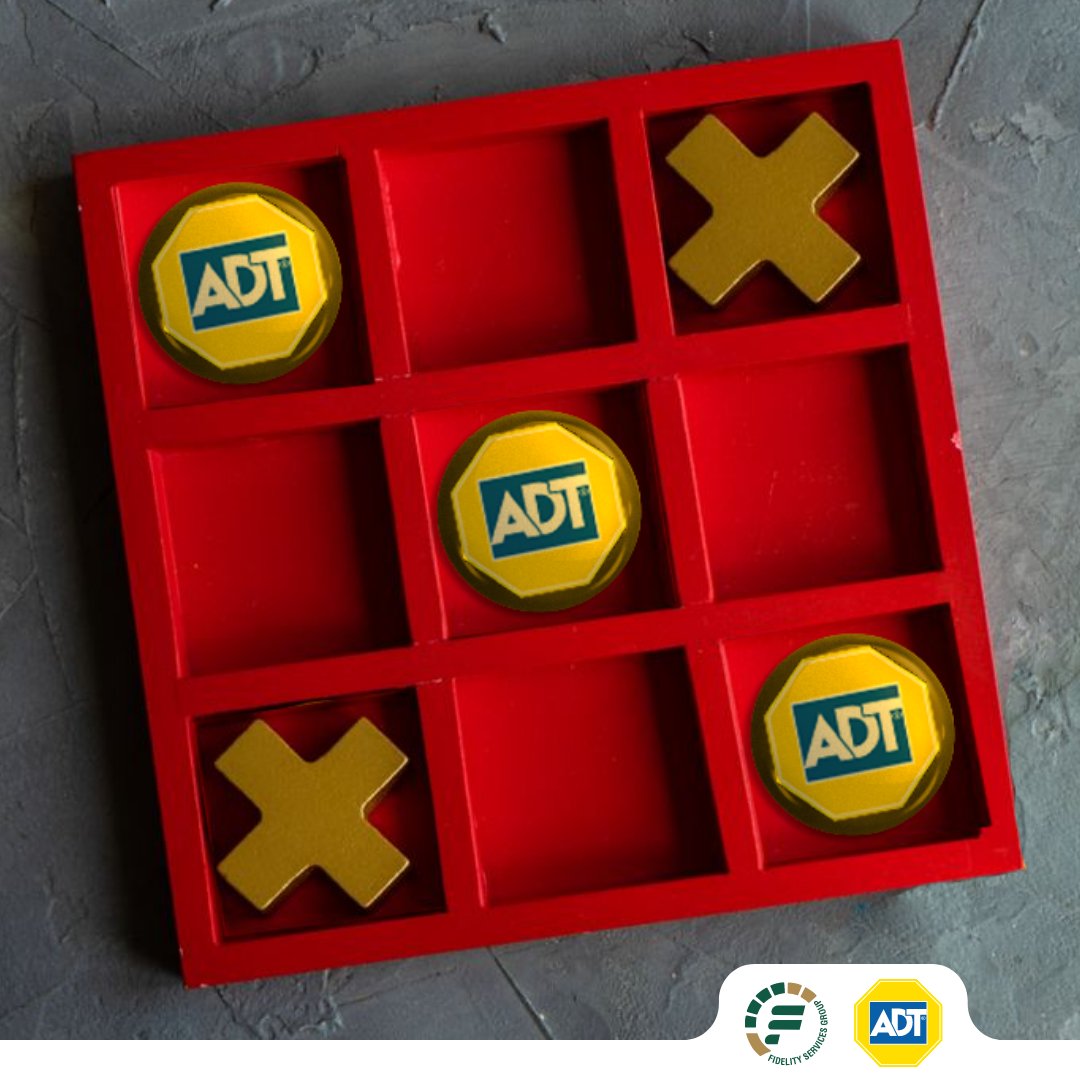 Fidelity_Secure's tweet photo. Don't play Tic-Tac-Toe when dealing with crime. Fidelity ADT never misses the mark when it comes to home security.
#FidelityADT #Homesecurity #SecureGuard #Manageyouralarm #Wireless https://t.co/iAHkWJHxPD
