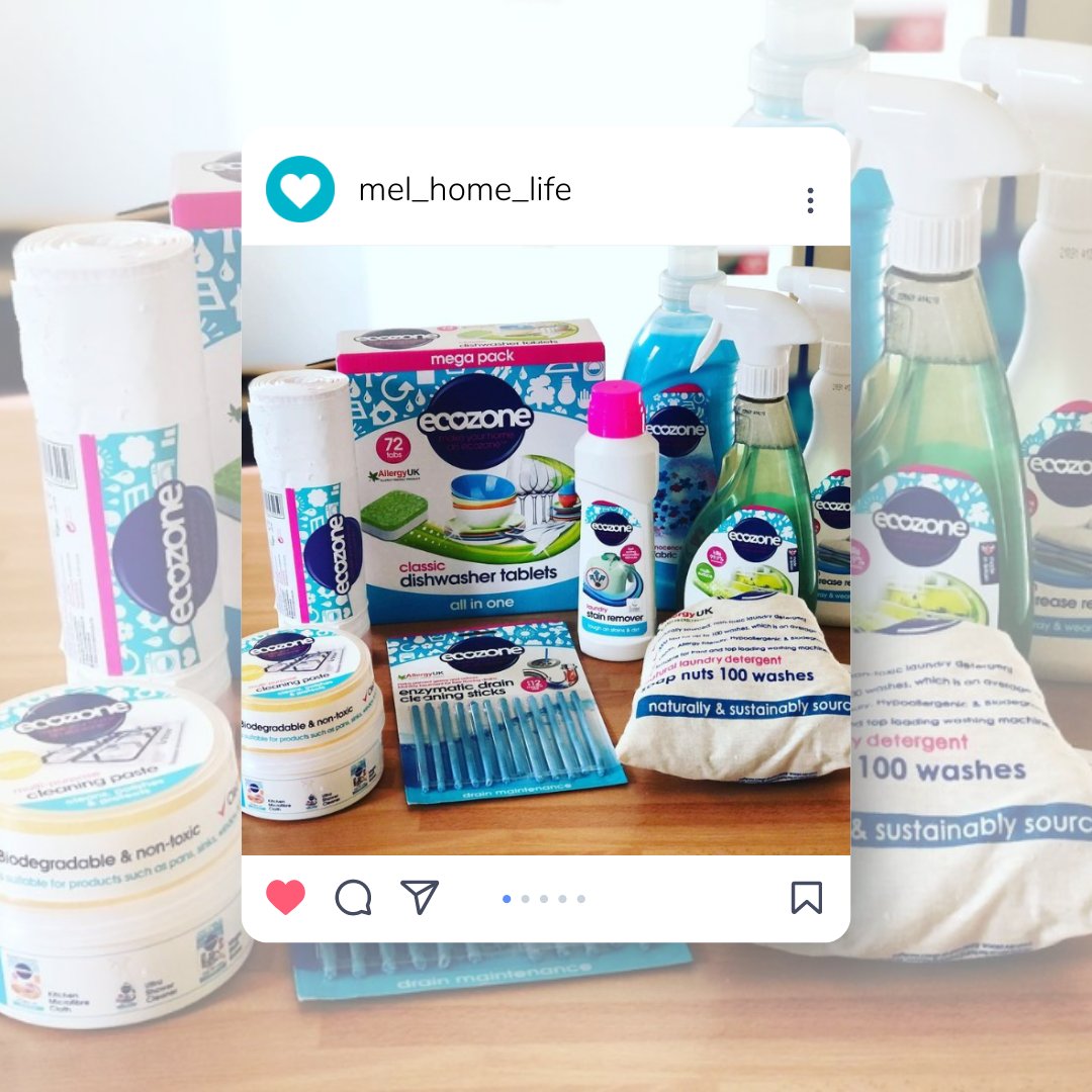 EcozoneProducts's tweet photo. Throw back to when @mel_home_life won an Ecozone hamper won via our competition with Health &amp; Wellbeing Magazine #makeyourhomeanecozone #ecozoneproducts #cleaninghaul #springcleaningessentials #ecoconscious #competition #giveaway #veganproduct #crueltyfreeproducts https://t.co/eYqYuleC5N