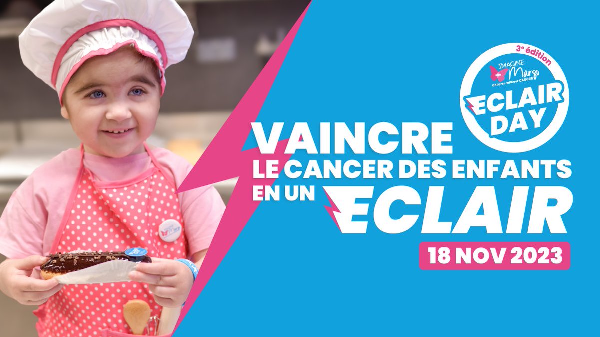 ImagineforMargo's tweet photo. #EclairDay 2023 : l'événement solidaire le plus gourmand et croquant de France revient le 18 novembre 2023 !

Pour en découvrir plus sur cet événement, rendez-vous ici : https://t.co/BfsgYXDAj1 😊

Ensemble, mobilisons-nous pour vaincre le cancer des enfants en un éclair 🎗🦋 https://t.co/tDuC01S8RN