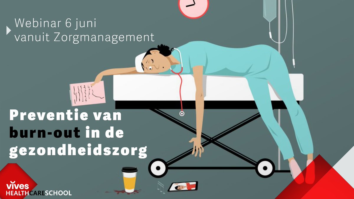 Opgebrand of op de rand? 
Burn-out is een veelvoorkomend fenomeen in de gezondheidszorg. In deze webinar op 6 juni tonen we hoe je vroegtijdige signalen kan herkennen en geven we handvaten, tips en tricks om een burn-out te voorkomen.
viveshealthcareschool.be/nl/opleiding/1…