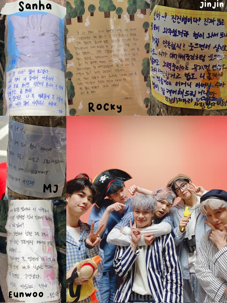 lulilulalula's tweet photo. ASTRO letters for beloved moonbin🕊️🌙

#아스트로 #진진 #엠제이 #차은우 #문빈 #라키 #윤산하 https://t.co/a6mWhzpKGq