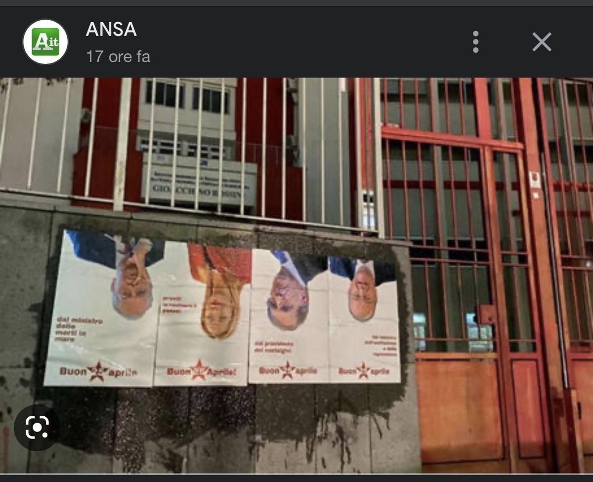 GiuseppeFrunzo's tweet photo. I fascistelli di sinitra sanno come essere democratici , basta vedere questa foto ! In italia oltre al 25 aprile , bisognerebbe festeggiare anche la liberazione totale e definitiva dalla Sinitra e comunisti vari ! https://t.co/OJ4XRknsGP