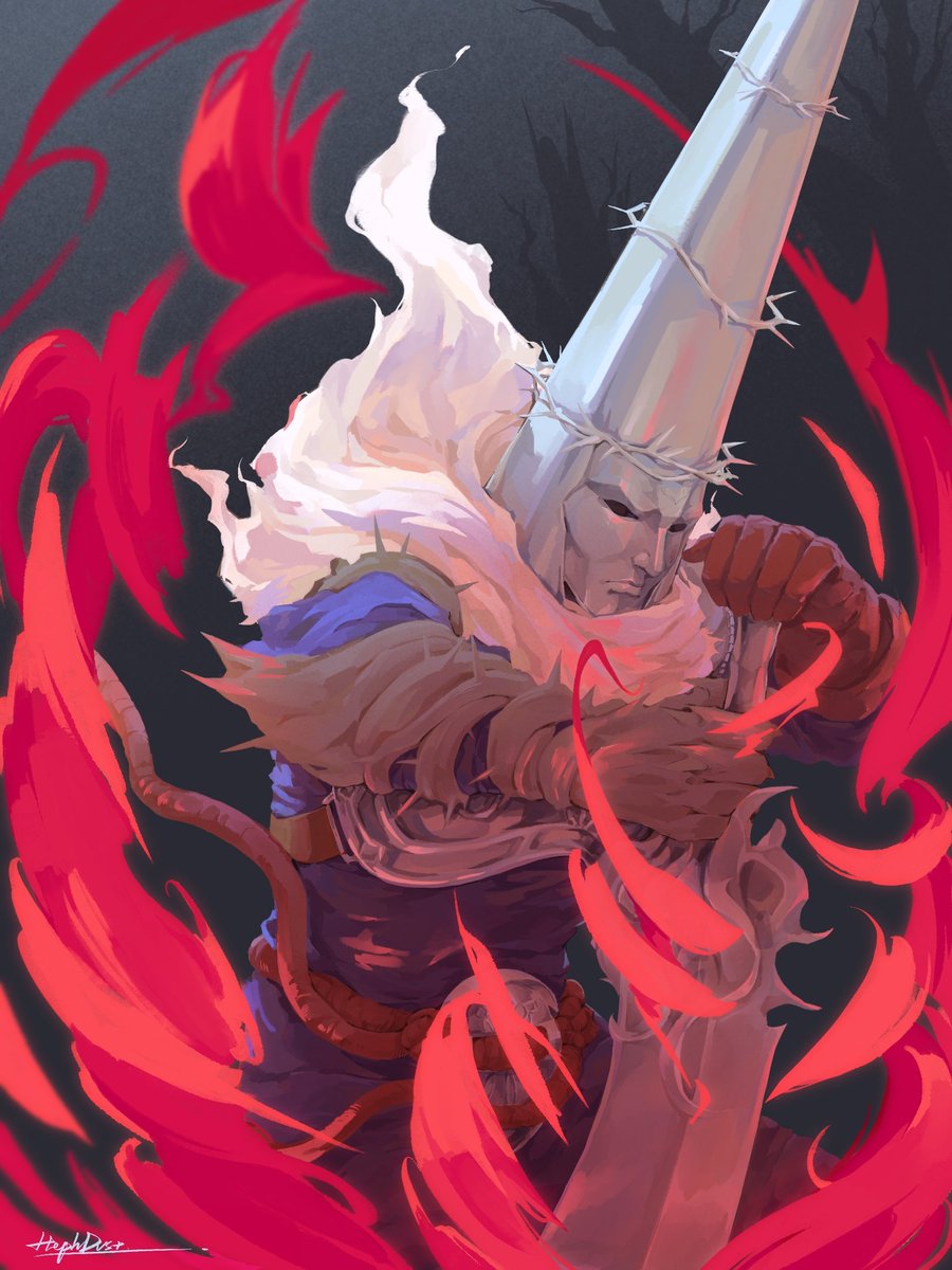 DustHeph's tweet photo. #Blasphemous2 the praying blade (sry for the blade's appearance I really don't know what it actually looks like) https://t.co/30QjX9BAW1