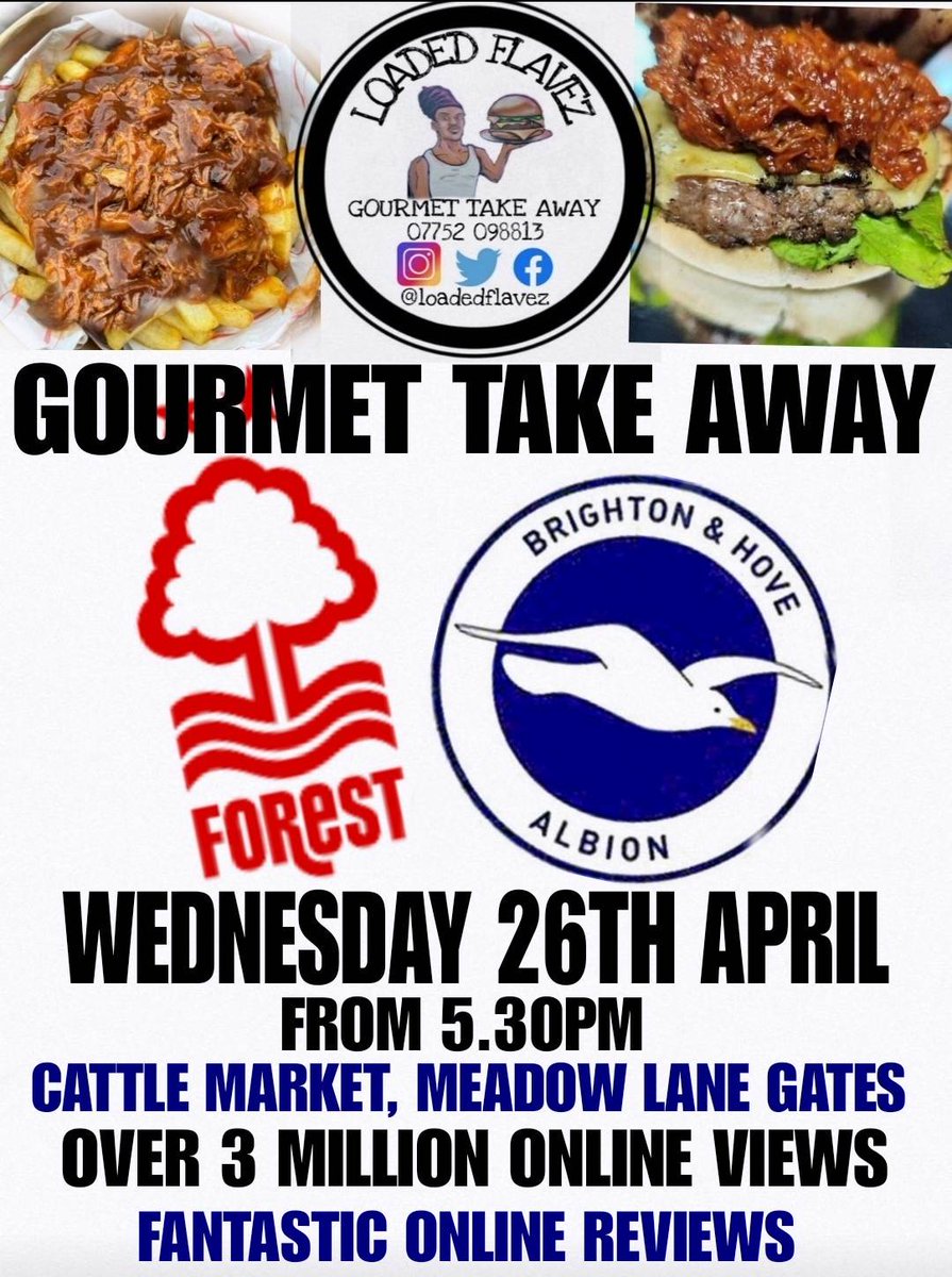 See you tonight 

#nffc #brighton #nffcfans #brightonfans #cattlemarket #gourmetfood #nottingham #comesayhi #amazingscran #somethingforwveryone #PremierLeague #nottingham