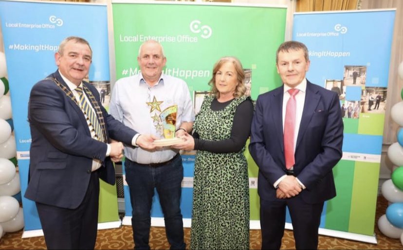 Best of luck to Evan Talty of Wild Irish Seaweeds,the Overall Winner at the 2023 Clare Final of the National Enterprise Awards. <a href="/WildSeaVeg/">Wild Irish Seaweed</a> will represent Clare today at the judging for the upcoming #NEAwards.