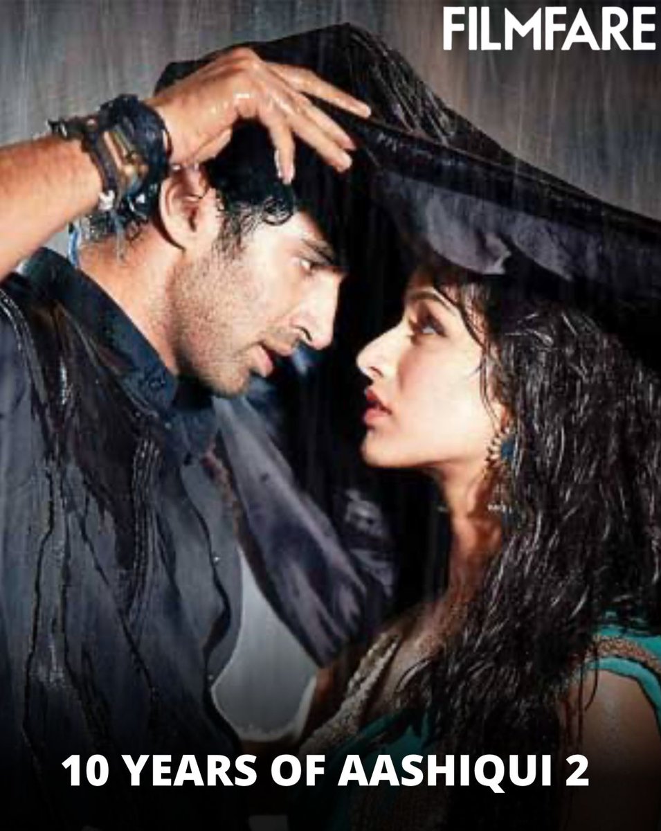 Here's celebrating 10 years of #Aashiqui2 starring #ShraddhaKapoor and #AdityaRoyKapur that continues to enjoy a massive fanbase for that epic romance and soulful music. ♥️