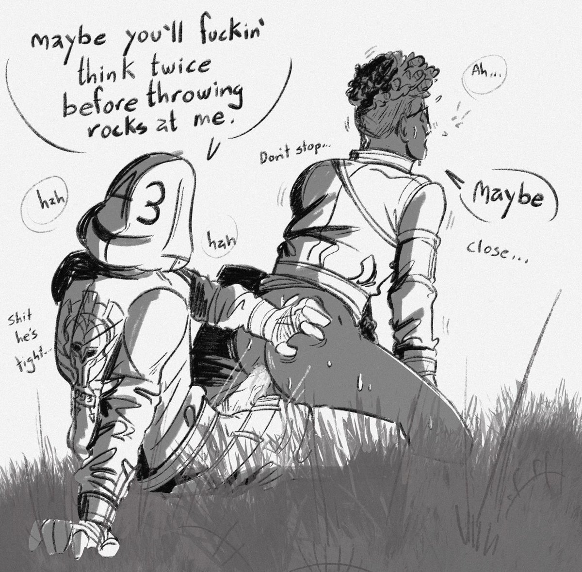 Frank x Adam … Cuz rocks - y’know? 

#nsfwart #deadbydaylight