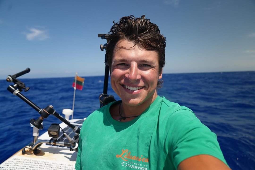 invest_LT's tweet photo. 🥇 Lithuanian Aurimas Valujavicius achieved a historic milestone by ROWING across the Atlantic Ocean in 120 days, becoming the 3rd person in history!

His determination is inspiring - Lithuania is proud of his achievement and the international recognition it brings! 💪 https://t.co/reYXGxSZmx