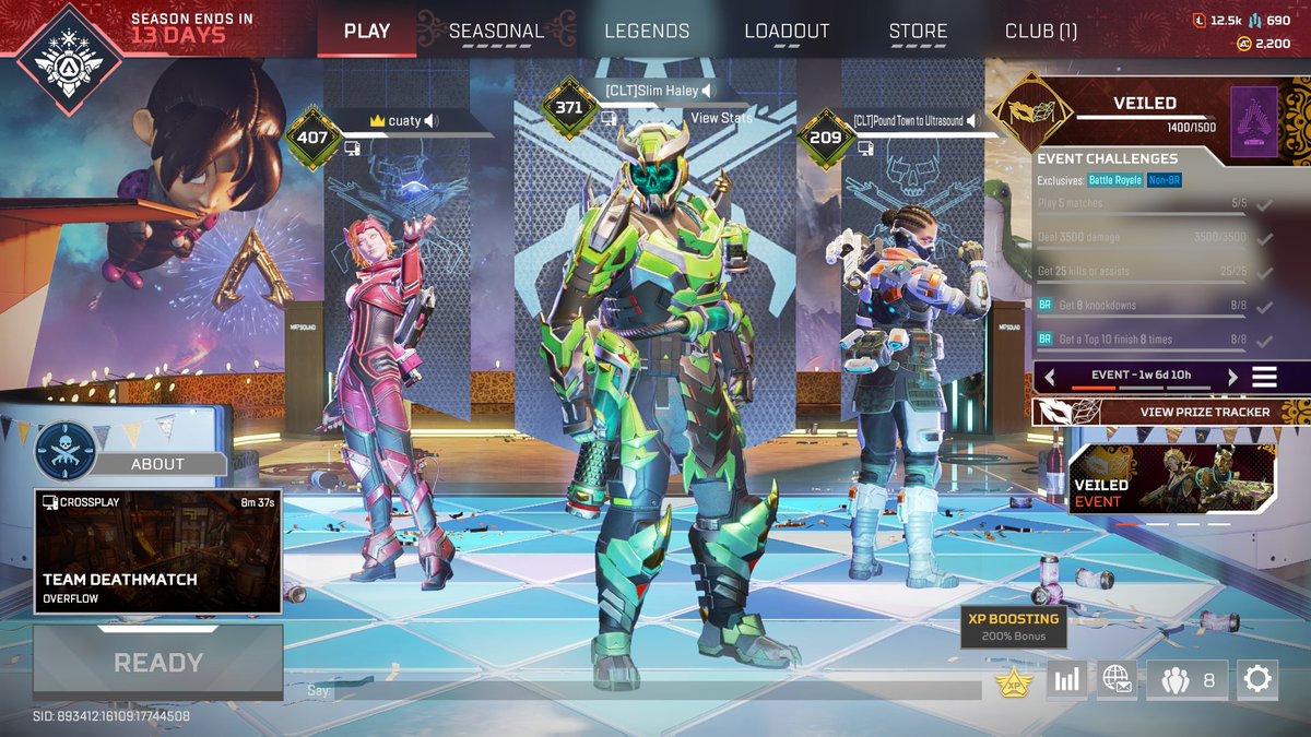SlimHaleyLP's tweet photo. Finished the Caustic Mythic skin LFG @PlayApex https://t.co/UjzLj2tQv3