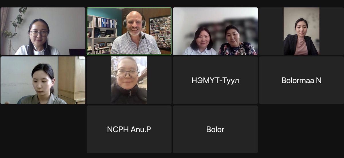 The SUNRISE team from 🇲🇳 recently completed virtual training for the main study. All the best as you commence data collection in Ulaan Baatar over the coming week!