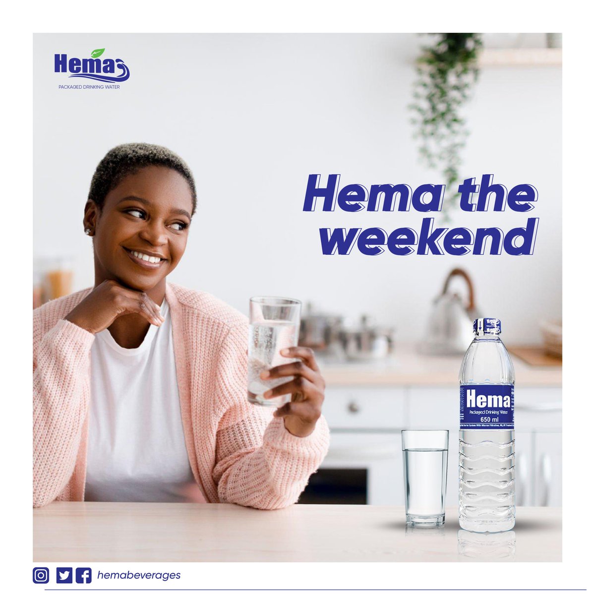 HemaBeverageltd's tweet photo. Weekend... Awesome day to rest from a busy week!🤗

Fill the weekend with the right kind of fuel to keep you refreshed.☺️

#HemaWater #GetRefreshed #HemaForAll https://t.co/rsqwUqtAYE