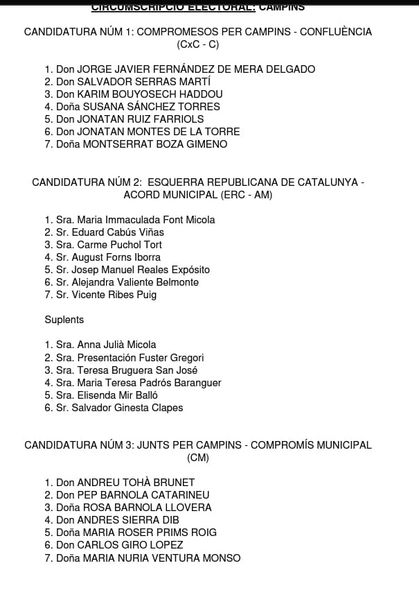 eduardcabus's tweet photo. El meu sentit condol al PSC que malgrat tots els esforços no ha aconseguit fer llista per a les municipals de Campins.
Pel que fa a Cs, PP i VOX ni ho han intentat. https://t.co/AdWiIJiqxC