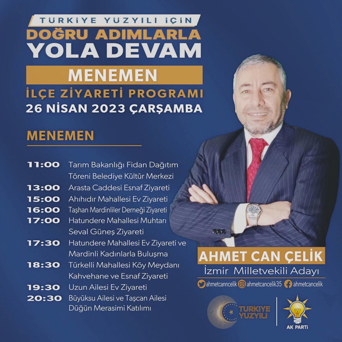 Bugün📍Menemen ilçemizdeyiz. 🙋🏻‍♂️

#İzmirİçinHemenŞimdi
#DoğruAdımlarlaYolaDevam