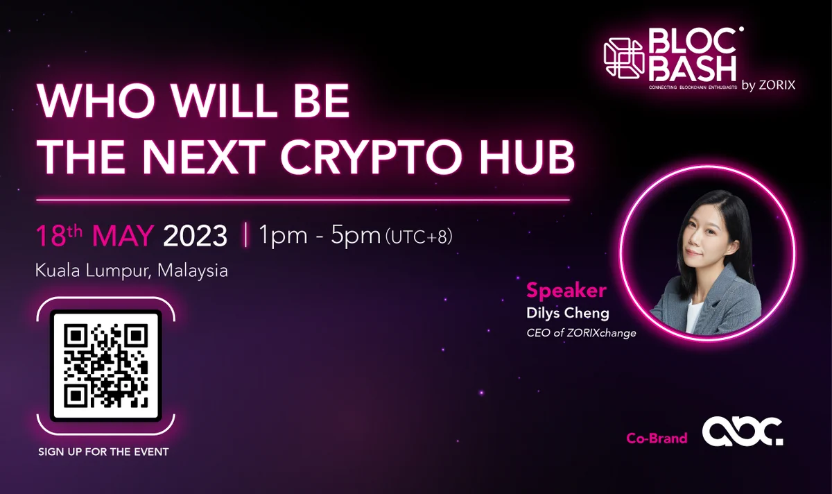 Crypto meet up event, meet project, vc. BLOC BASH by ZORIX in KL Malaysia 