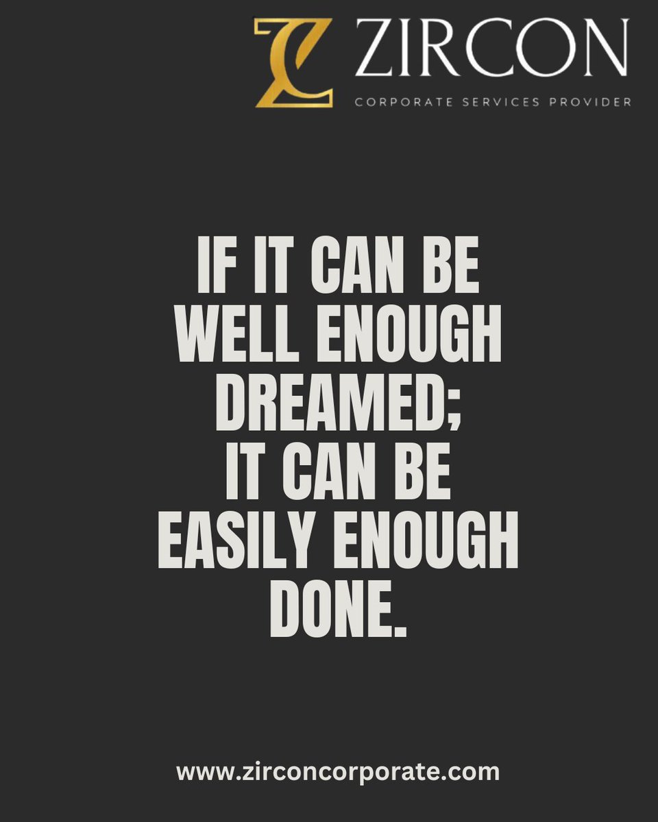 The journey from dream to reality starts with a single step.
#ZirconCorporateServices #CorporateSolutions #BusinessSolutions #CorporateConsulting #CorporateServices #BusinessConsulting #BusinessAdvisory #DreamBig #MakeItHappen