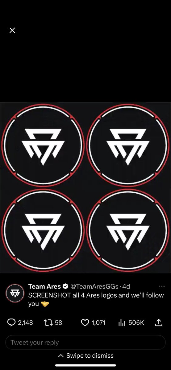 TopazFNBR's tweet photo. @TeamAresGGs Where my follow? https://t.co/M4rQ0xgE5z