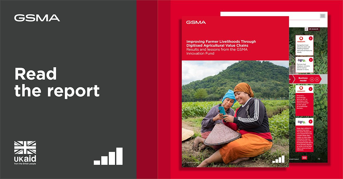GSMAAfrica's tweet photo. The GSMA #AgriTech team have published the results and learnings from the #GSMAInnovation Fund for the Digitisation of Agricultural Value Chains. Explore them: https://t.co/sPgtOK0I84 #UKaid #smallholder #SDG2 #agrivaluechains https://t.co/OFXvf7eL4i