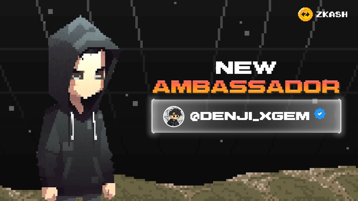 zKashOfficial's tweet photo. We are thrilled to introduce the next ambassador of ZKash, Denji - @Denji_xGem 
Denji will help promote ZKash and build and develop ZKash within the ZKSync ecosystem.
Giving away 20 WLs for 20 random members  
1. Like + Retweet + Follow @Denji_xGem 
2. Leave your wallet below this tweet