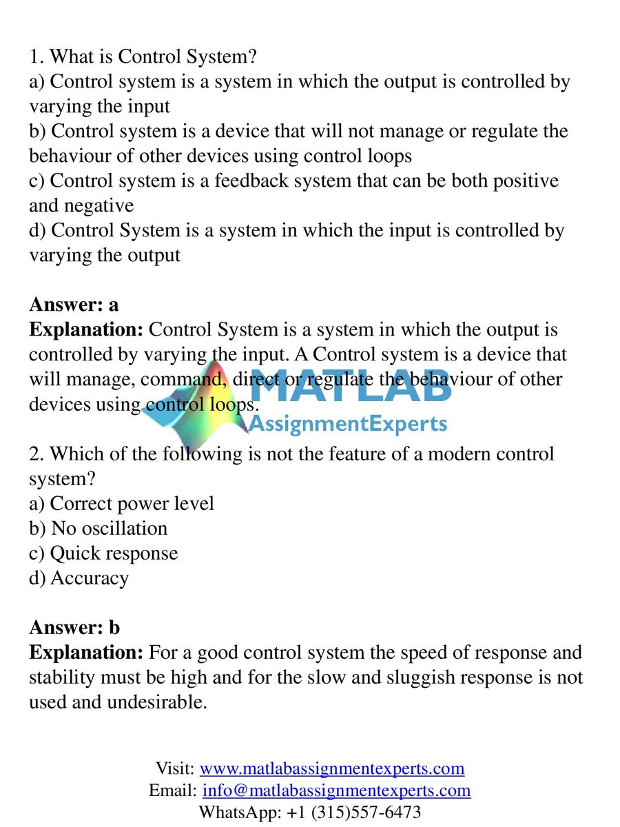 ExpertsMatlab's tweet image. Boost your academic performance with our top-notch matlab homework help service! For a limited time, get a 📢10% discount on first orders. Don&apos;t miss out on this amazing offer! 👉bit.ly/3XcGGAA
#matlabhomeworkhelp #matlab #matlabsolution #controlsystem #onlineguide #help