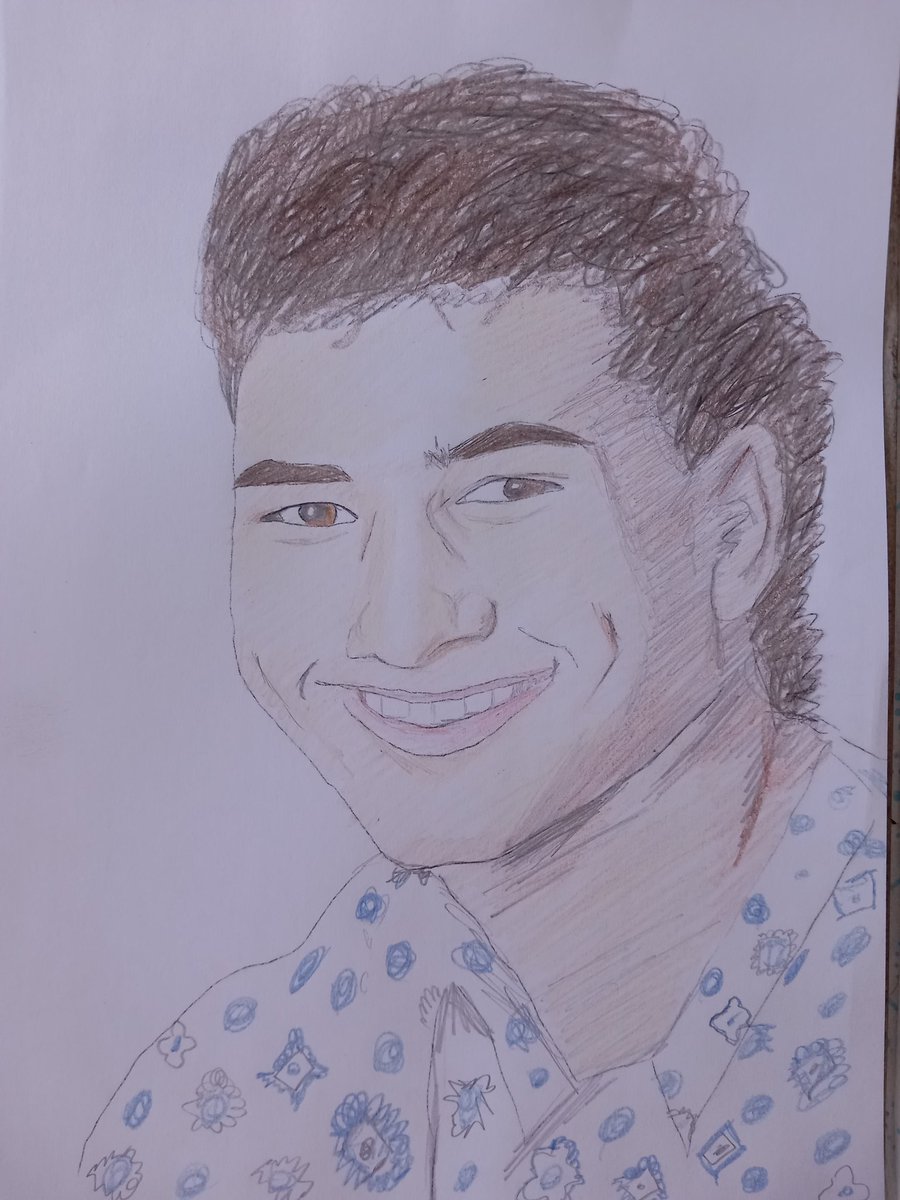 My attempt at Mario Lopez as AC Slater from Saved by the Bell.
I could have just used a recent pic and drew that, but I went back and found a picture from the show.
It looks alright, but not perfect
#Drawing #HandDrawn #Art #80sTV #90sTV #SavedByTheBell #MarioLopez #ACSlater