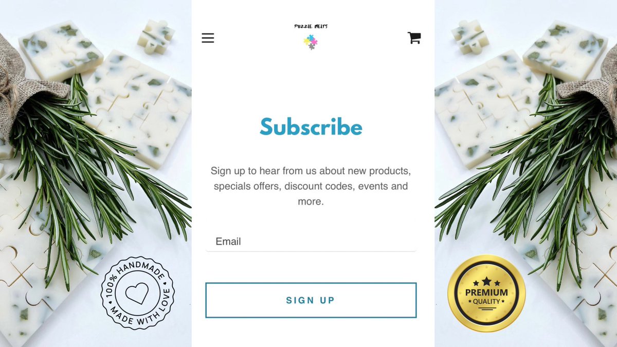 puzzlemelts's tweet photo. Subscribe today to receive regular special offers and discount codes.Made with 100% soy wax and premium fragrance.Over 200 home fragrances available.🌸https://t.co/UtXbktG4nb
#home #handmade #SmallBusinesses #waxmelts https://t.co/dhCNUd7dSb