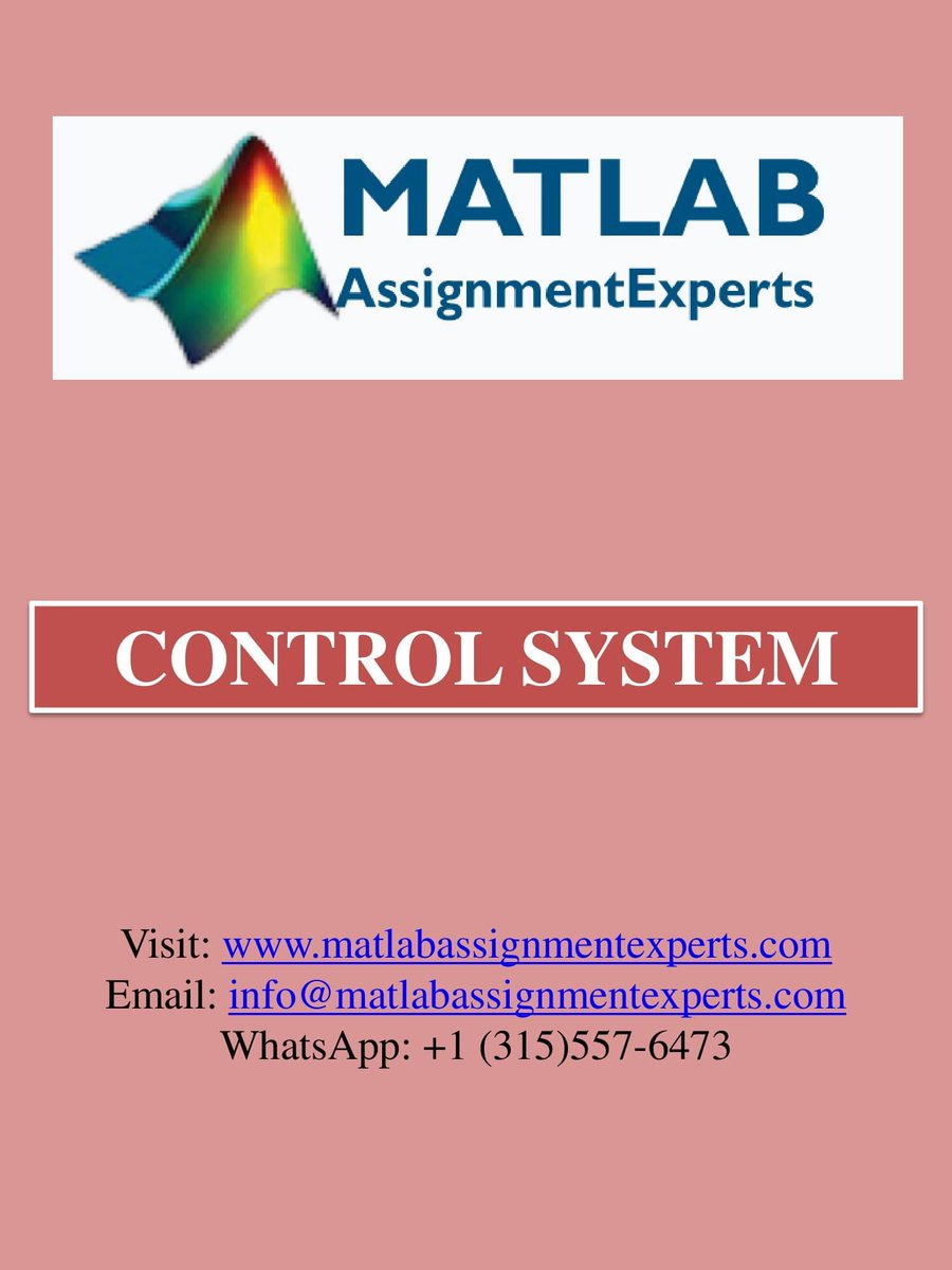 ExpertsMatlab's tweet image. Boost your academic performance with our top-notch matlab homework help service! For a limited time, get a 📢10% discount on first orders. Don&apos;t miss out on this amazing offer! 👉bit.ly/3XcGGAA
#matlabhomeworkhelp #matlab #matlabsolution #controlsystem #onlineguide #help