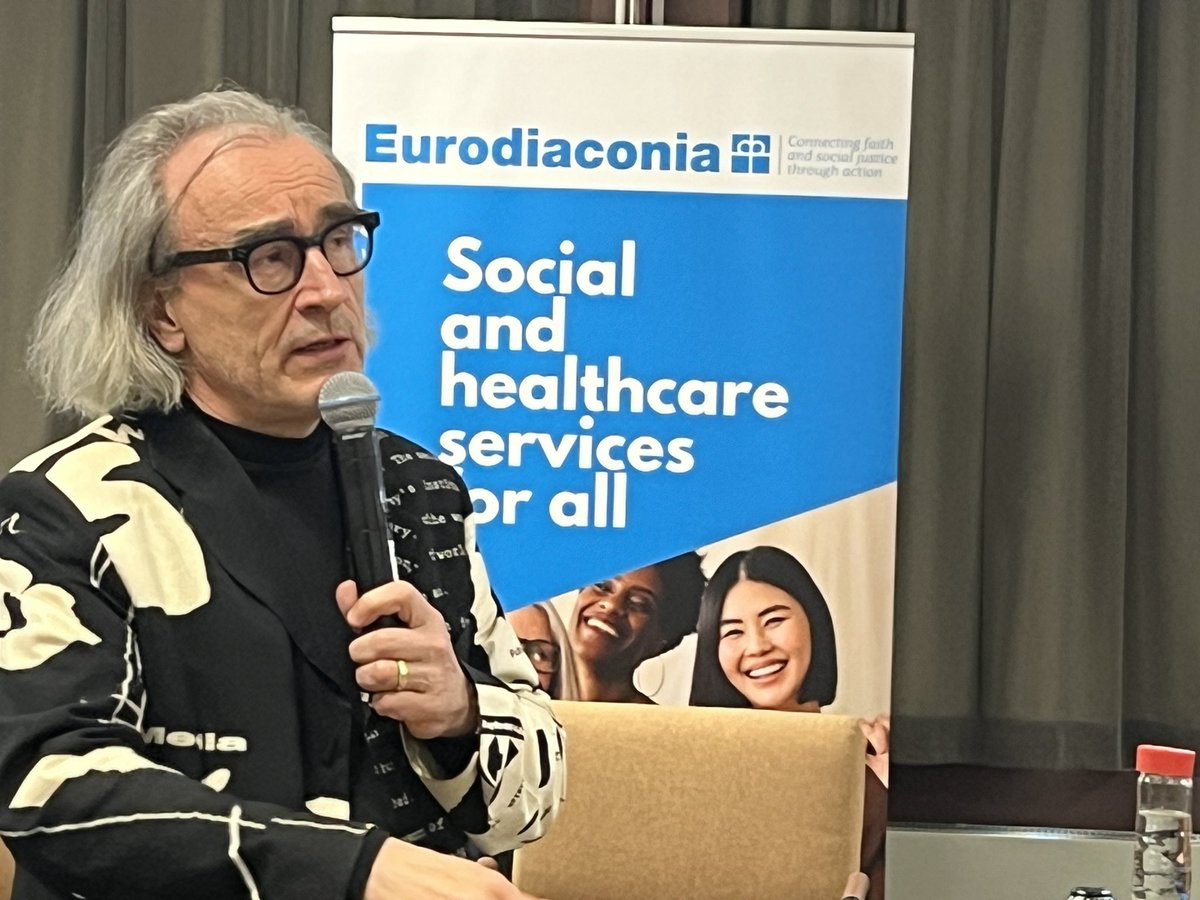 Diakonissalaitos (@hdlsaatio) on Twitter photo Eurodiaconia #AGM2023 has officially started! Professor emeritus <a href="/esasaarinen/">Esa Saarinen</a> sharing thoughts on the fundamentals of faith, kindness and especially hope.
#Eurodiaconia23 #SocialEurope #SocialRights #HorizonsofHope @euridiaconia Eurodiaconia #AGM2023 has officially started! Professor emeritus <a href="/esasaarinen/">Esa Saarinen</a> sharing thoughts on the fundamentals of faith, kindness and especially hope.
#Eurodiaconia23 #SocialEurope #SocialRights #HorizonsofHope @euridiaconia