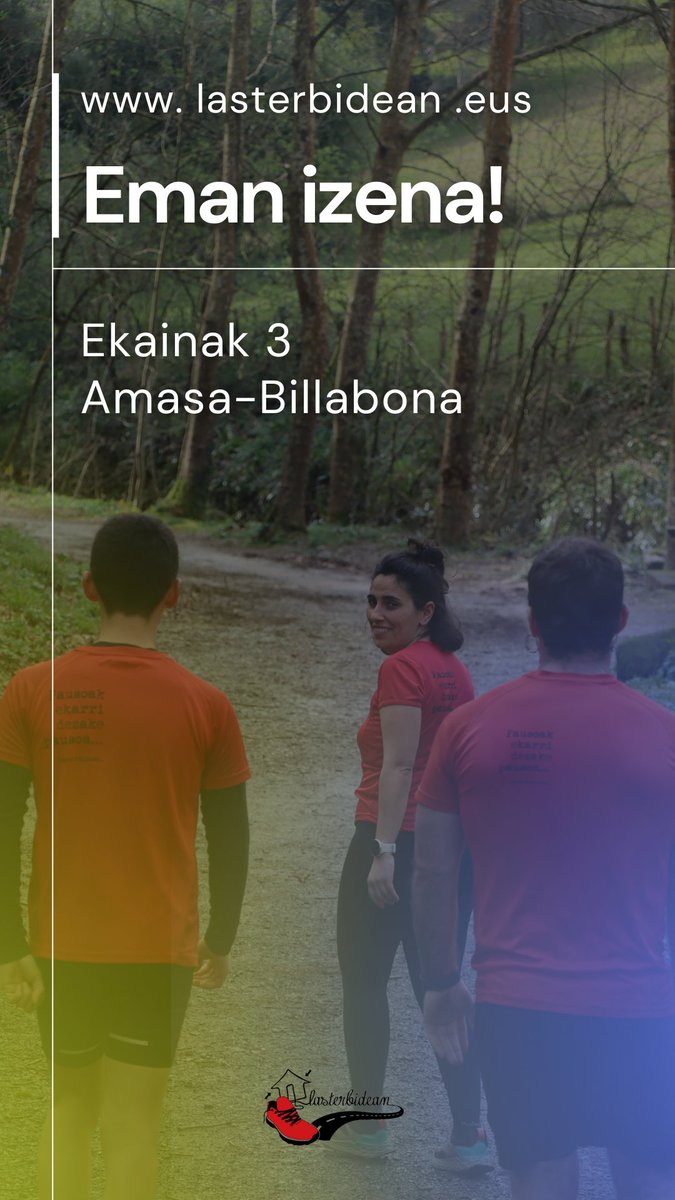 Gero eta gutxiago falta da... eman izena gure web orrian! ⬇️

Zatoz gurekin ekainaren 3an 🏃‍♀️👣

#lasterbidean