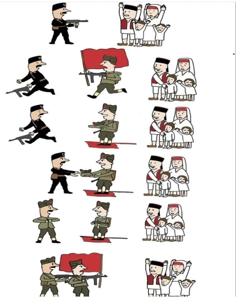 radomandamanov's tweet photo. Отишли у усташе, вратили се из партизана. https://t.co/EKDJMulTUI