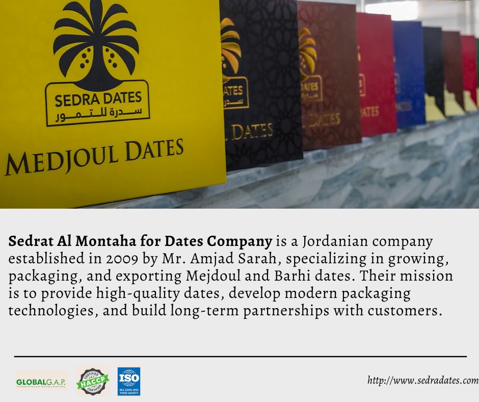 Josmeproject's tweet photo. The Al-Dana Dates, Alayla dates, and Sedrat Al Montaha for Dates will participate in the #MACFRUT 2023 exhibition in Rimini, Italy. This participation is part of the #JoSME project, which aims to enhance the cooperation and interaction between the Jordanian and Italian markets. https://t.co/Pj6ajkP8XG