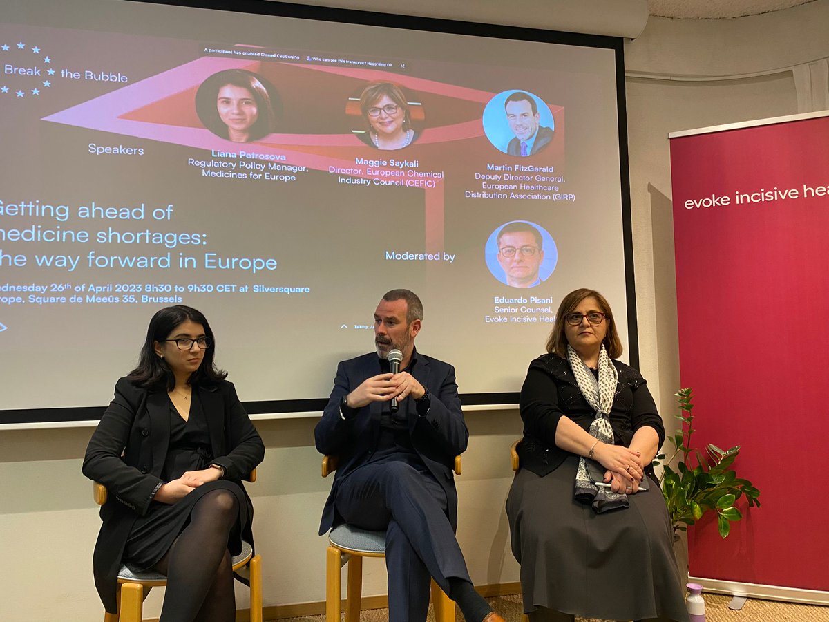incisivehealth's tweet photo. .@martingirp (@GIRPBrussels) “we need to find harmonised and consistent solutions to the root causes of #MedicineShortages ” 

#BreakTheBubble https://t.co/GErgRwWBGW