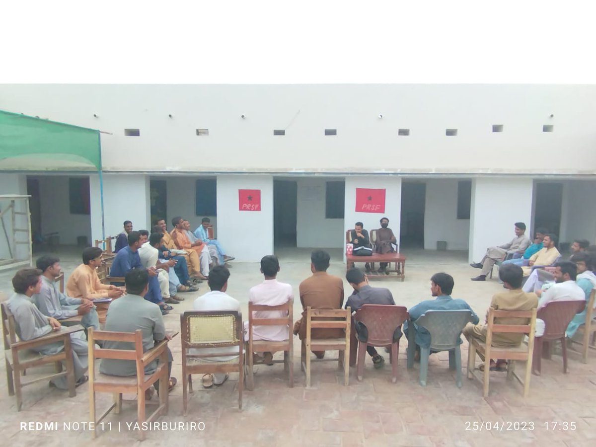 aftab_ja's tweet photo. Yesterday, PrSF Naushahro Feroze organized a lecture program in Doulatpur on "Students Politics", speakers were the organizers of PrSF Sindh Com Ali Ahmed & Kambho Khan. In which students of different schools,colleges & universities participated.
#LongLivePrSF
#LongLiveRevolution https://t.co/scjOyRT65b