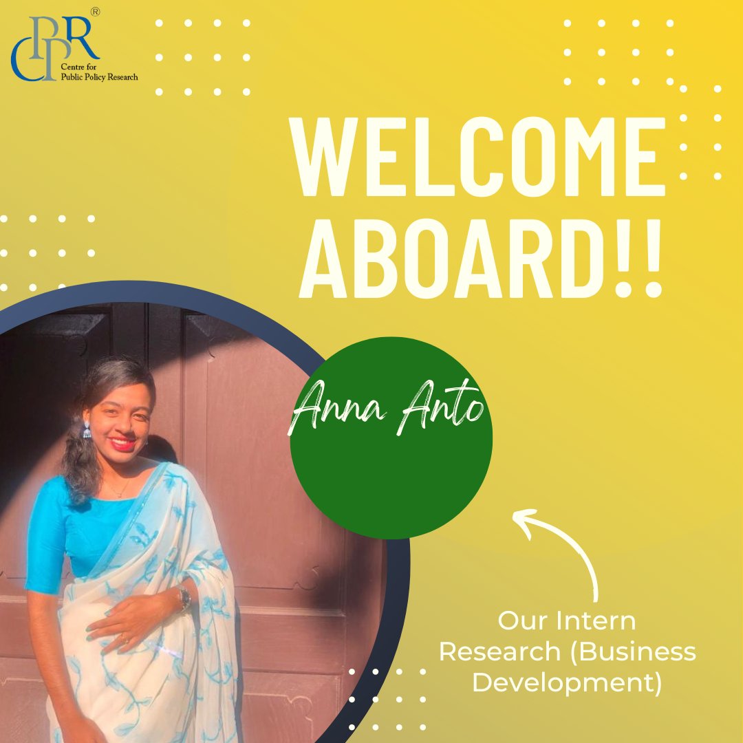 CPPRIndia's tweet photo. ~ Meet Our Interns ~
We are excited to have you join our team and look forward to working with you! Wishing you good luck.
Welcome to CPPR!
#CPPRIndia #welcomeInterns #lifeatCPPR #thinktanks #makingdifferences #growth #research https://t.co/WxLzAwDFsV