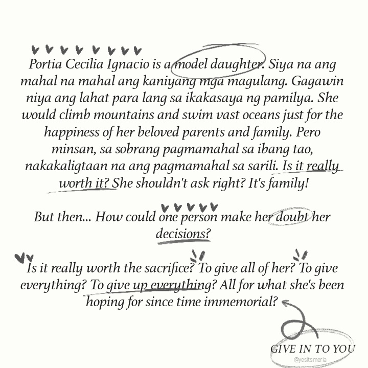 yesitsmeria's tweet photo. The masterpiece that taught us how to love, to forgive the people who hurt us, how to continue living and how to accept the love from the person who never stopped loving us. Happy 8 years, Give In To You! One of the best story I read. Cheers for more years 🥂 #GITY8thAnniversary https://t.co/5SNkECSImg