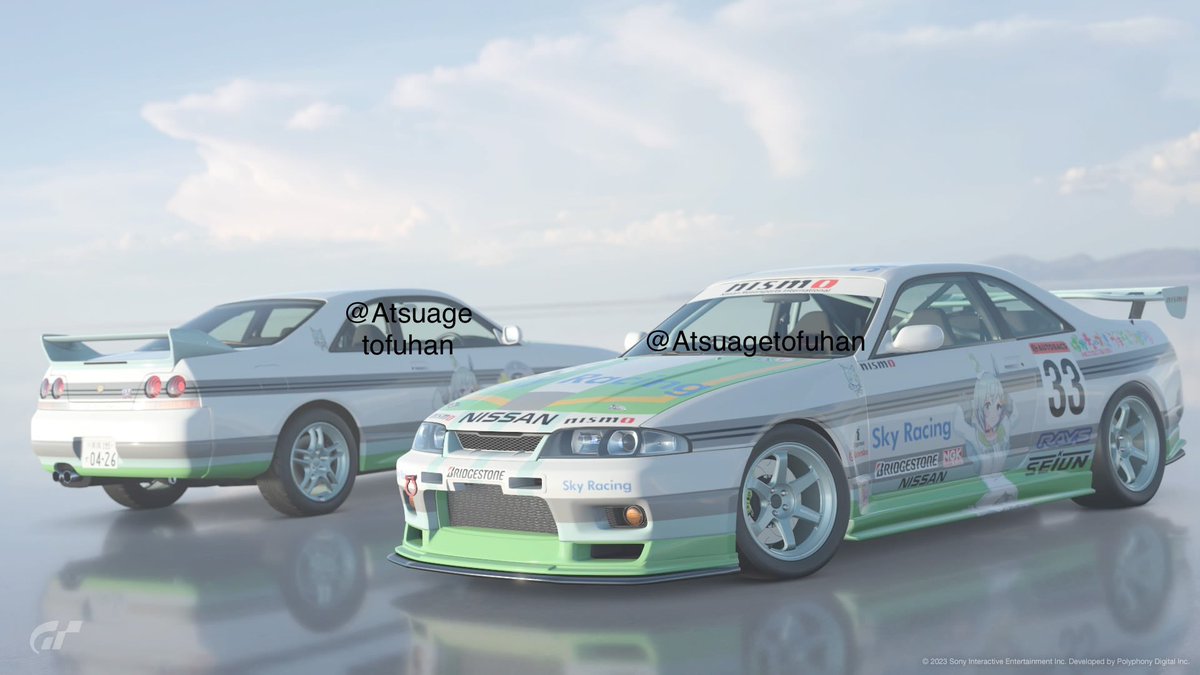 Atsuagetofuhan's tweet photo. 美しきウユニ塩湖にて
#グランツーリスモ
#グランツーリスモ7
#GT7
#セイウンスカイ生誕祭2023 
#セイウンスカイ生誕祭
#セイウンスカイ誕生祭2023
#セイウンスカイ誕生祭
#セイウンスカイ
#ウマ娘
#ウマ娘プリティーダービー
#ウマ娘モータリゼーション
#BNR33
#R33
#痛車 https://t.co/k4CybxEsD6