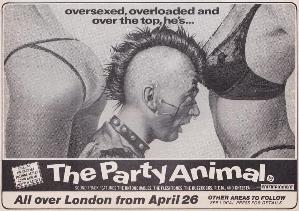 wilsongullis's tweet photo. Thirty-nine years ago today, The Party Animal was oversexed, overloaded and over the top in London cinemas... #ThePartyAnimal #film #films #1980s #DavidBeaird #MatthewCausey https://t.co/eKeeVC7512