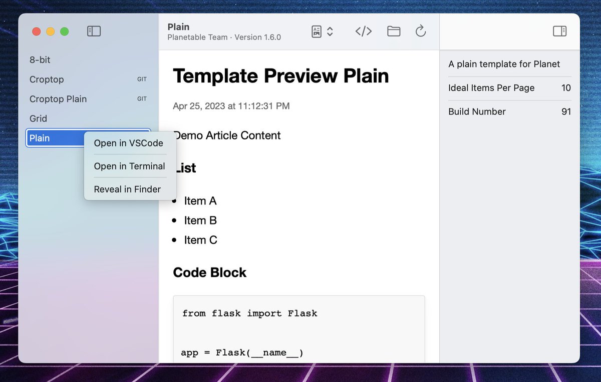 PlanetableXYZ's tweet photo. We have updated the documentation with more details on how to build your own templates: https://t.co/k5wDN3Ovpe https://t.co/YfO8p7ITSW