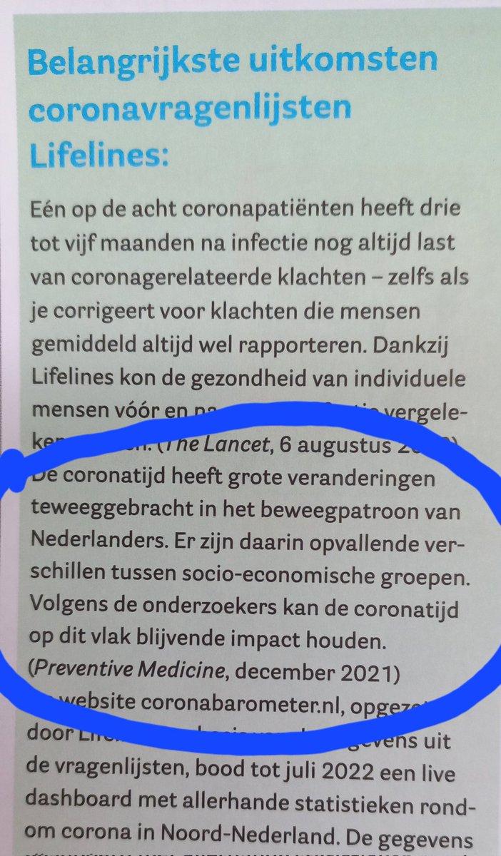 Willem de Boer 🇺🇦 (@willem_deboer) on Twitter photo Ons onderzoek naar de effecten vd coronatijd op #beweeggedrag wordt uitgelicht als 1 vd belangrijkste uitkomsten vh <a href="/LifelinesNL/">Lifelines</a> corona-onderzoek. De toen voorspelde blijvende impact en grotere soc-econ kloof lijken helaas werkelijkheid geworden. (Broerstraat5 <a href="/AlumniGroningen/">Alumni - University of Groningen</a> ) Ons onderzoek naar de effecten vd coronatijd op #beweeggedrag wordt uitgelicht als 1 vd belangrijkste uitkomsten vh <a href="/LifelinesNL/">Lifelines</a> corona-onderzoek. De toen voorspelde blijvende impact en grotere soc-econ kloof lijken helaas werkelijkheid geworden. (Broerstraat5 <a href="/AlumniGroningen/">Alumni - University of Groningen</a> )