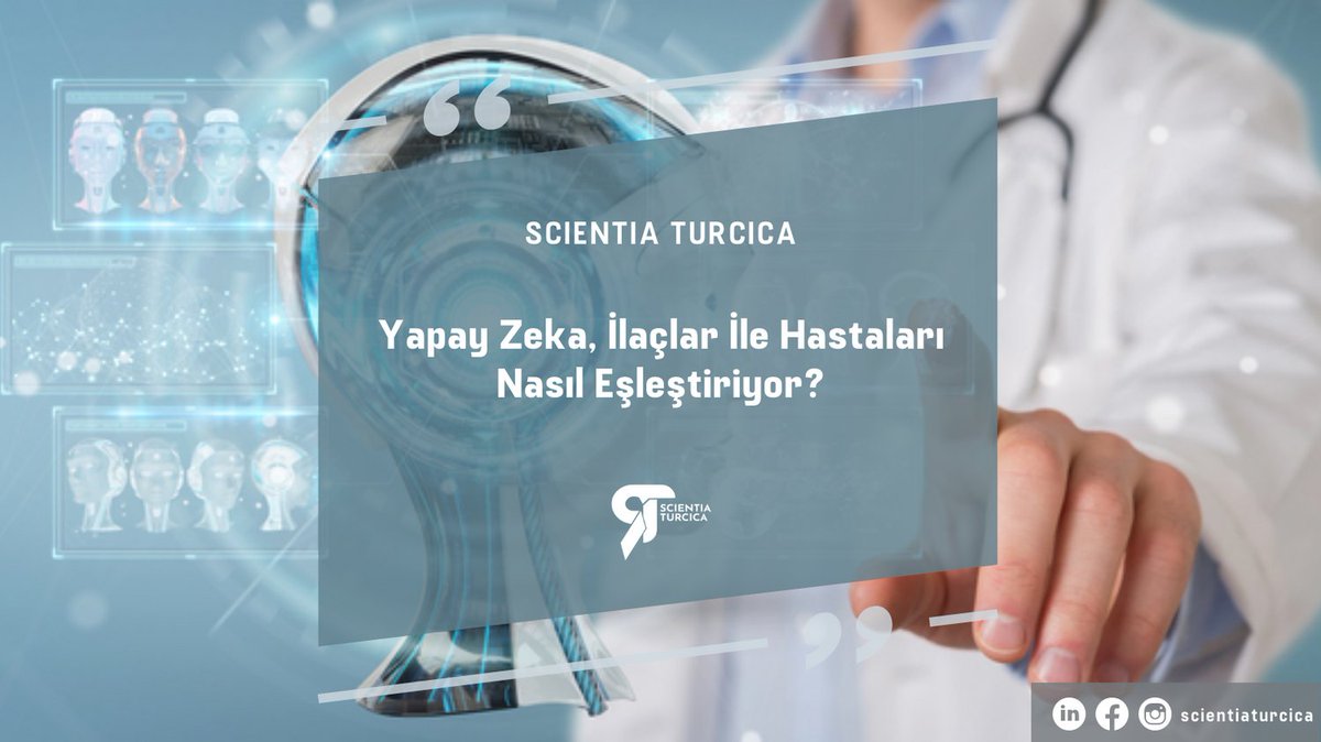 ScientiaTurcica's tweet photo. Yapay zeka (AI), ilaçlarla hastaları eşleştirmede büyük potansiyele sahip bir teknolojidir.

#yapayzeka #ilaçlar #hastalıklar #sağlık #bilim 

https://t.co/3r6sGtJ1M2 https://t.co/2H9oYetKjW