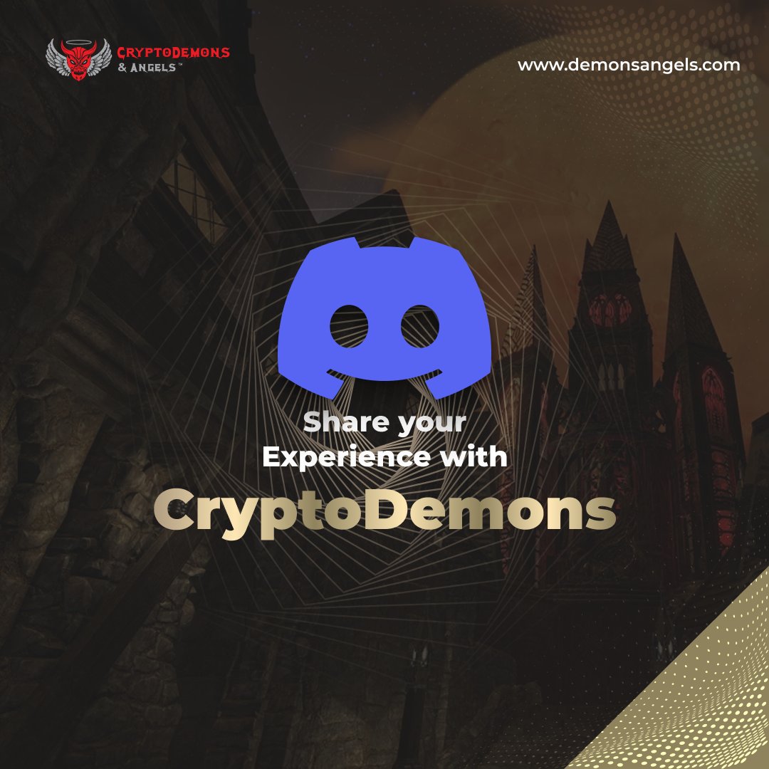 DemonsAngelsNFT's tweet photo. Share your memorable experiences in the #CryptoDemons community! We'd love to hear from you. #NFT #CryptoArt #Community https://t.co/89ZawcOgnu