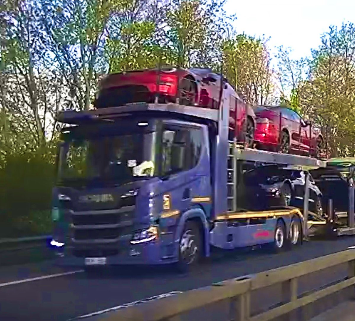 EstherRebers's tweet photo. First @Tesla model S Ultra red spotted in Europe??πβ€οΈ Going towards Luxemburg, left from Zeebrugge π·@UlricDabe @tesla_europe #TeslaEurope #TeslaUltraRed https://t.co/u4sFD0i4zA