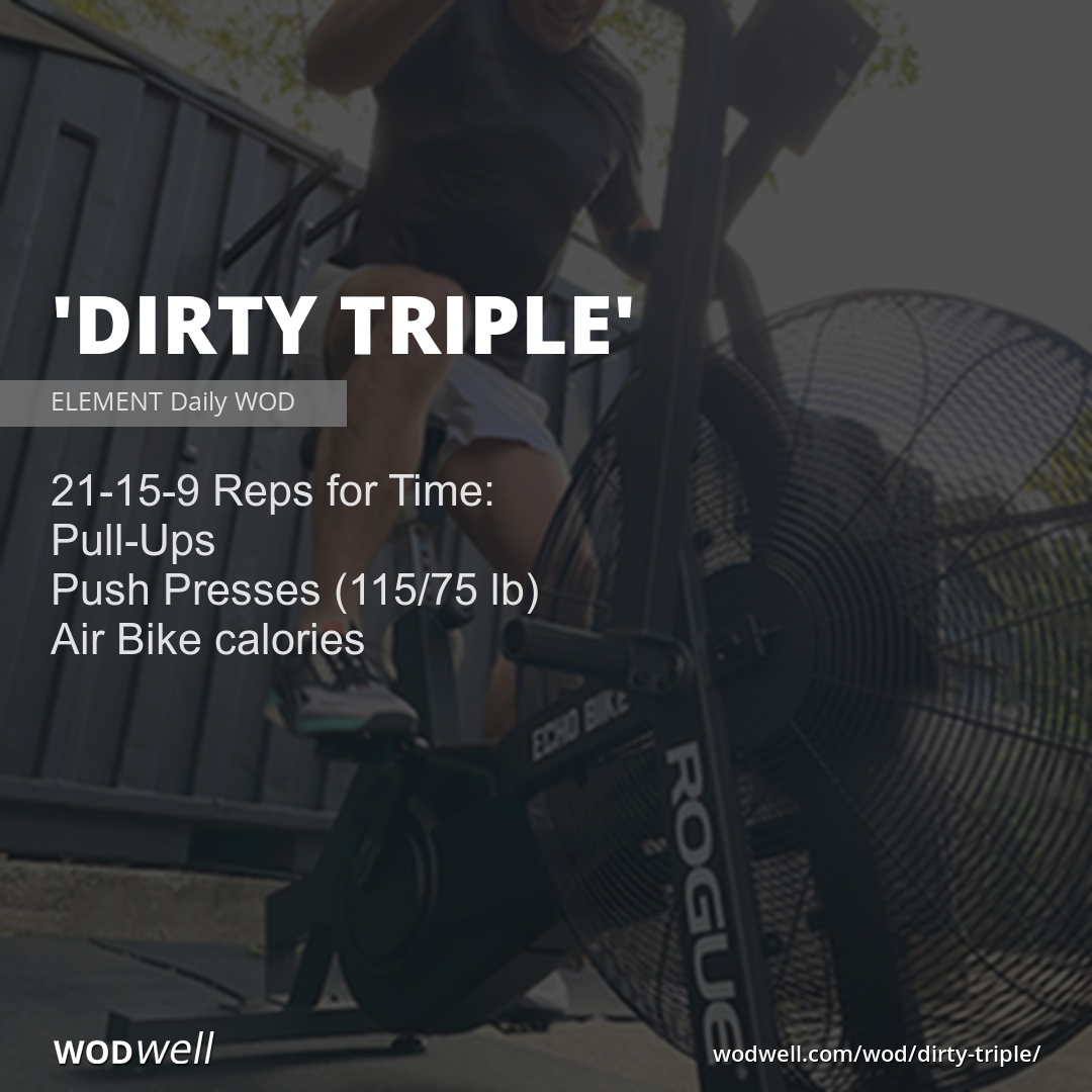 wodwell's tweet photo. This nasty little triplet is designed to be a short, hard sprint where each round we can hang onto the bar and push hard on the bike, even though our lungs may be burning; think “Fran!!” https://t.co/SRVrdLKom0
#pullups #pushpresses #airbike #metcon https://t.co/LV2EwWTRkc